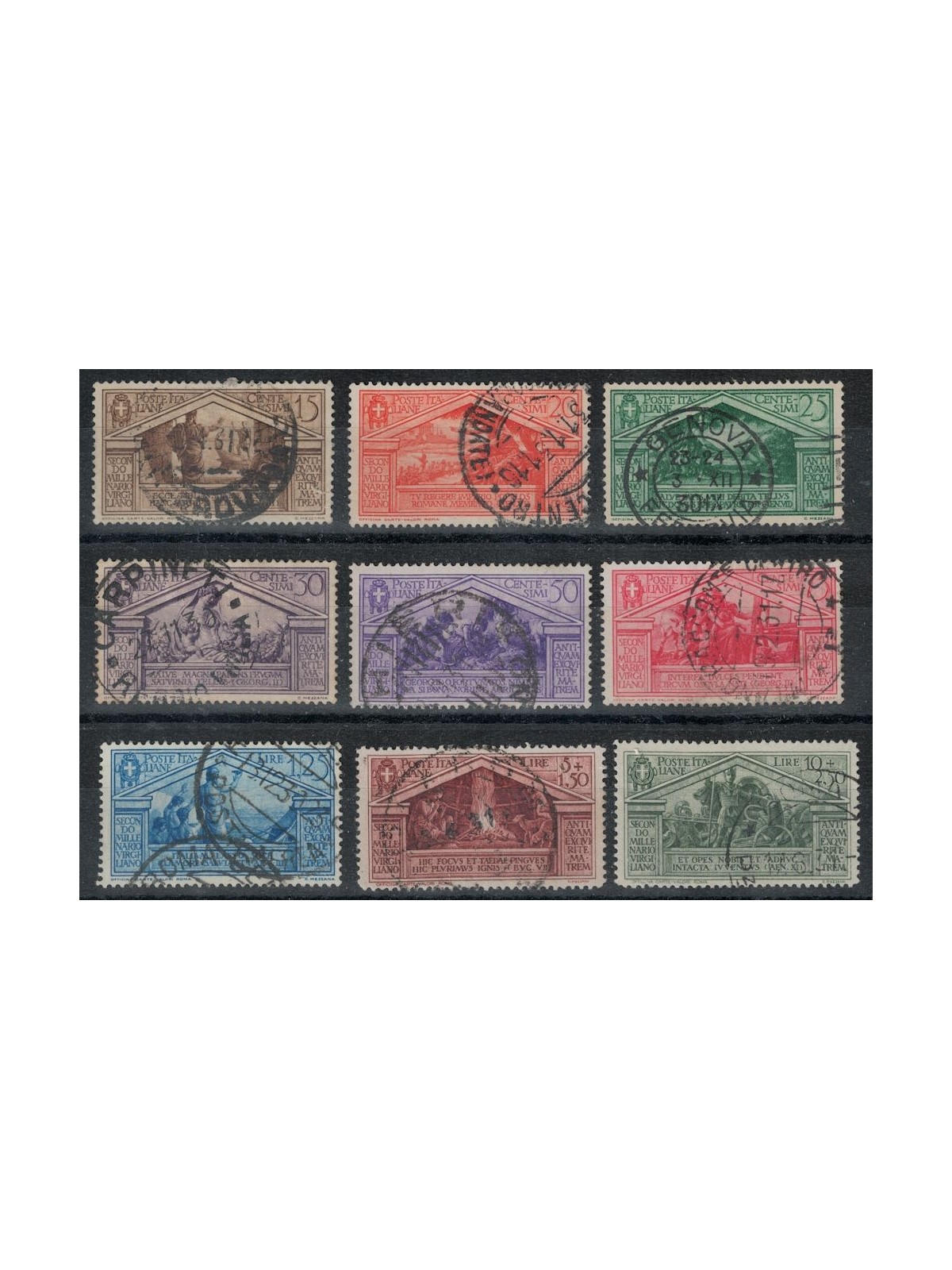 ITALY KINGDOM 1930 Bimillenary Virgil 9v us ©