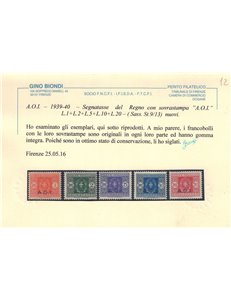 AFRICA ORIENTALE ITALIANA 1941 Segnatasse 13v MNH** ©