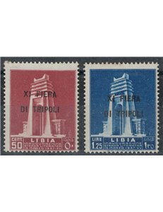 TRIPOLITANIA 1937 11th Tripoli Fair 2v MNH**