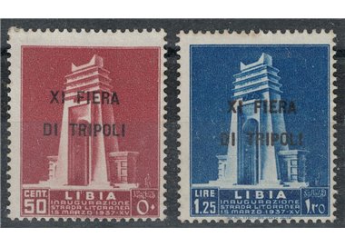 TRIPOLITANIA 1937 11th Tripoli Fair 2v MNH**