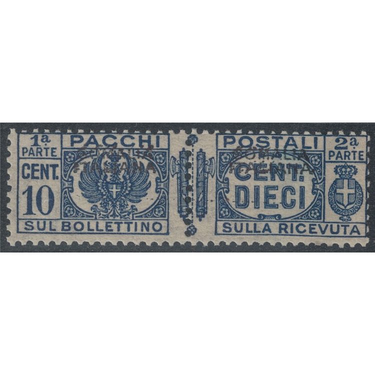 SOMALIA ITALIANA 1928-41 Varietà 10c pacchi postali (soprast. in alto) MNH**