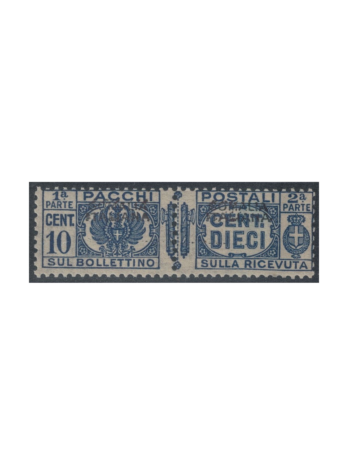 ITALIAN SOMALIA 1928-41 Variety 10c postal parcels (top) MNH**