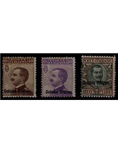 ERITREA 1916 Ordinary series 3v MNH** ©