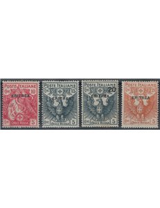 ERITREA 1916 Pro Croce Rossa 4v MNH** © (Lusso)