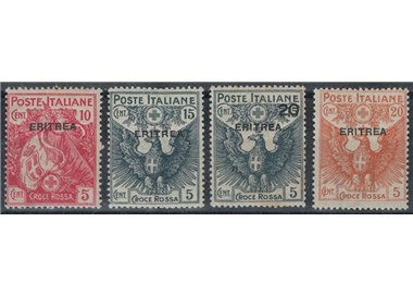 ERITREA 1916 Pro Red Cross 4v MNH** © (Luxury)