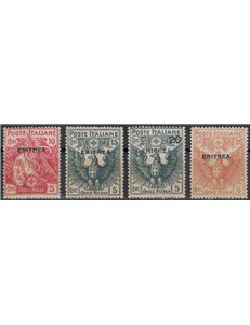 ERITREA 1916 Pro Red Cross 4v MNH**