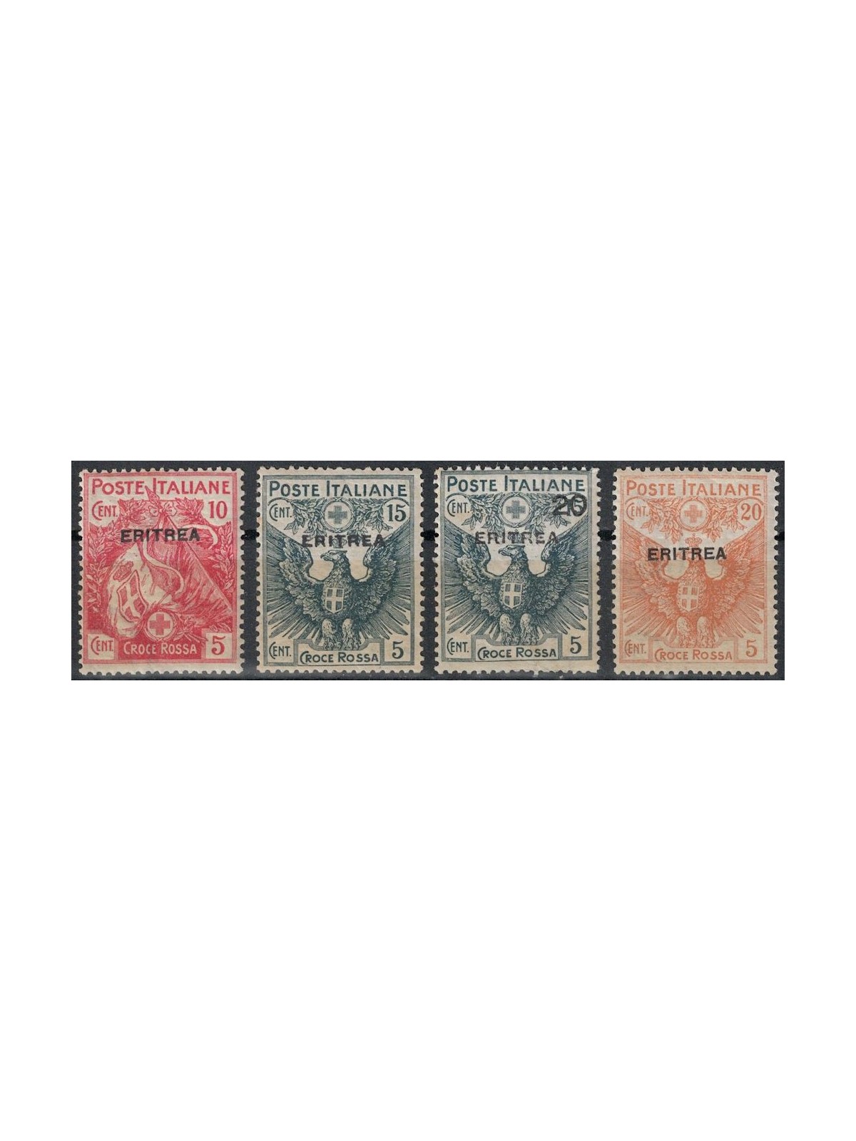 ERITREA 1916 Pro Croce Rossa 4v MNH**