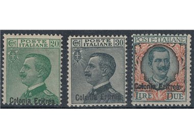 ERITREA 1925 Serie ordinaria 3v MNH** ©