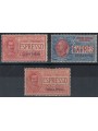 ERITREA 1907-21 Espressi 3v MNH** © (Lusso)