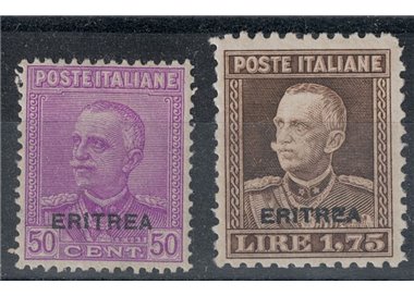 ERITREA 1928-29 Soprastampati Eritrea 2v MNH** © (Lusso)