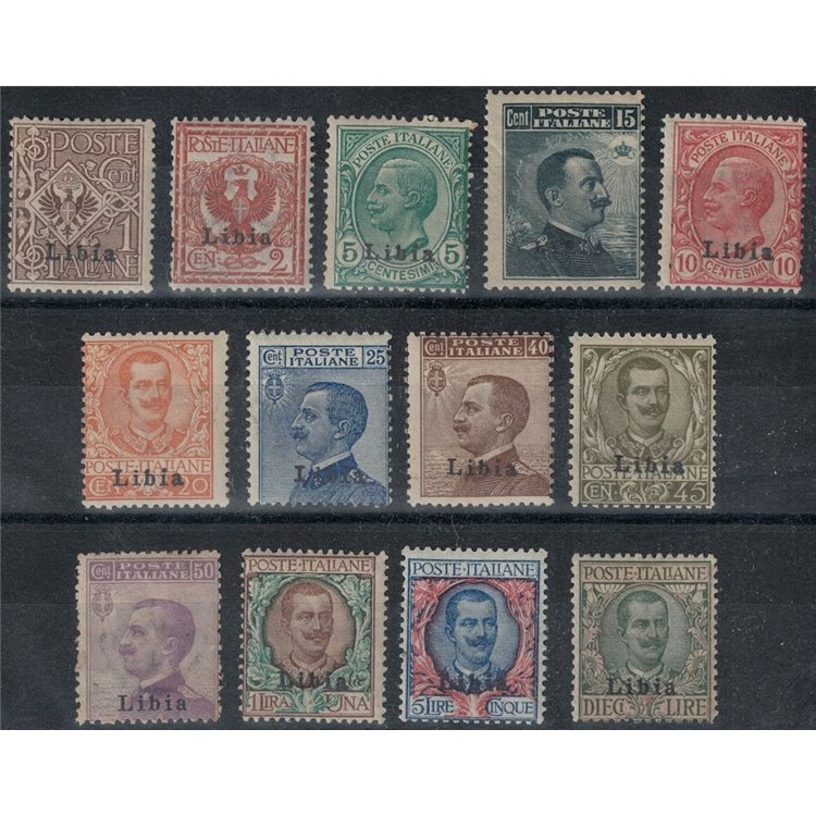 LIBYA 1912-17 Ordinary series 13v MNH** ©