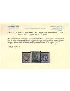 COLONIE LIBIA 1912-17 Serie ordinaria 13v MNH** ©