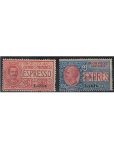 LIBIA 1915 Espressi 1° tipo 2v MNH**