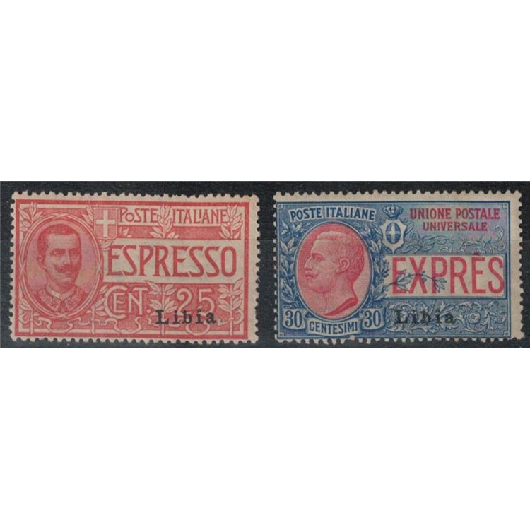 LIBIA 1915 Espressi 1° tipo 2v MNH**