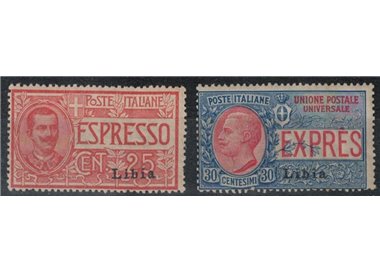 LIBYA 1915 Express 1st type 2v MNH**