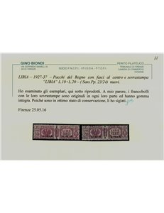 COLONIE LIBIA 1927-37 Pacchi postali 11v MNH** ©