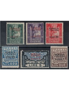 SOMALIA ITALIANA 1923 Marcia su Roma 6v MNH** ©
