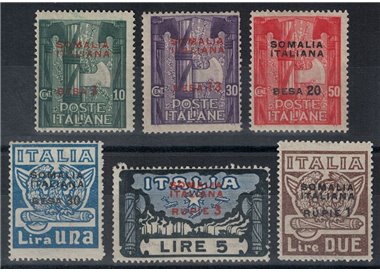 SOMALIA ITALIANA 1923 Marcia su Roma 6v MNH** ©