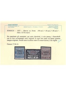 SOMALIA ITALIANA 1923 Marcia su Roma 6v MNH** ©