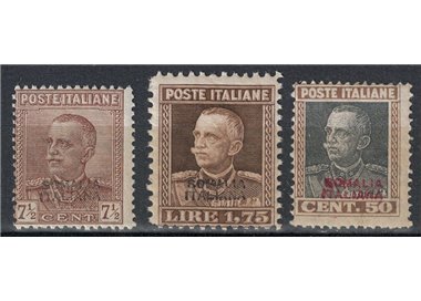 ITALIAN SOMALIA 1928-29 Parmeggiani Type 3v MNH**