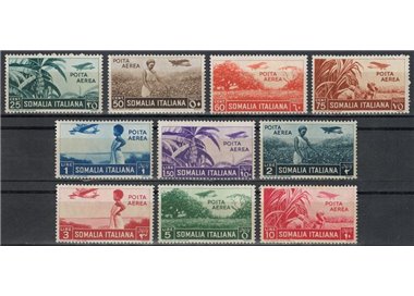 ITALIAN SOMALIA 1936 Pictorial Series (airmail) 10v MNH**
