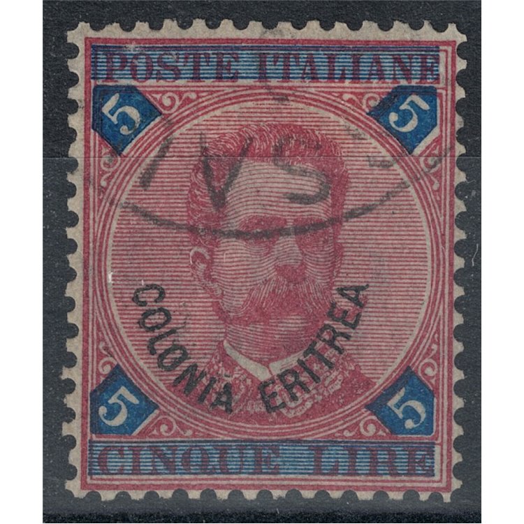 ERITREA 1893 5£ carmine and blue us ©