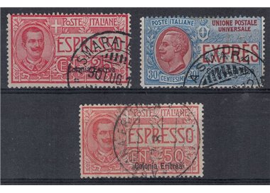ERITREA 1907-21 Expressi 3v us ©