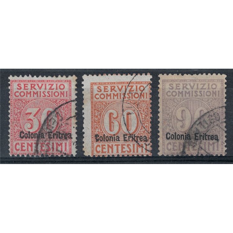 ERITREA 1916 Commission Service 3v us ©