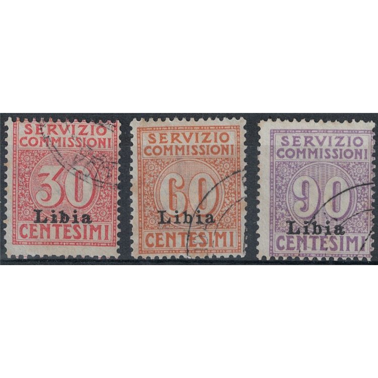 LIBYA 1915 Commission Service 3v us ©
