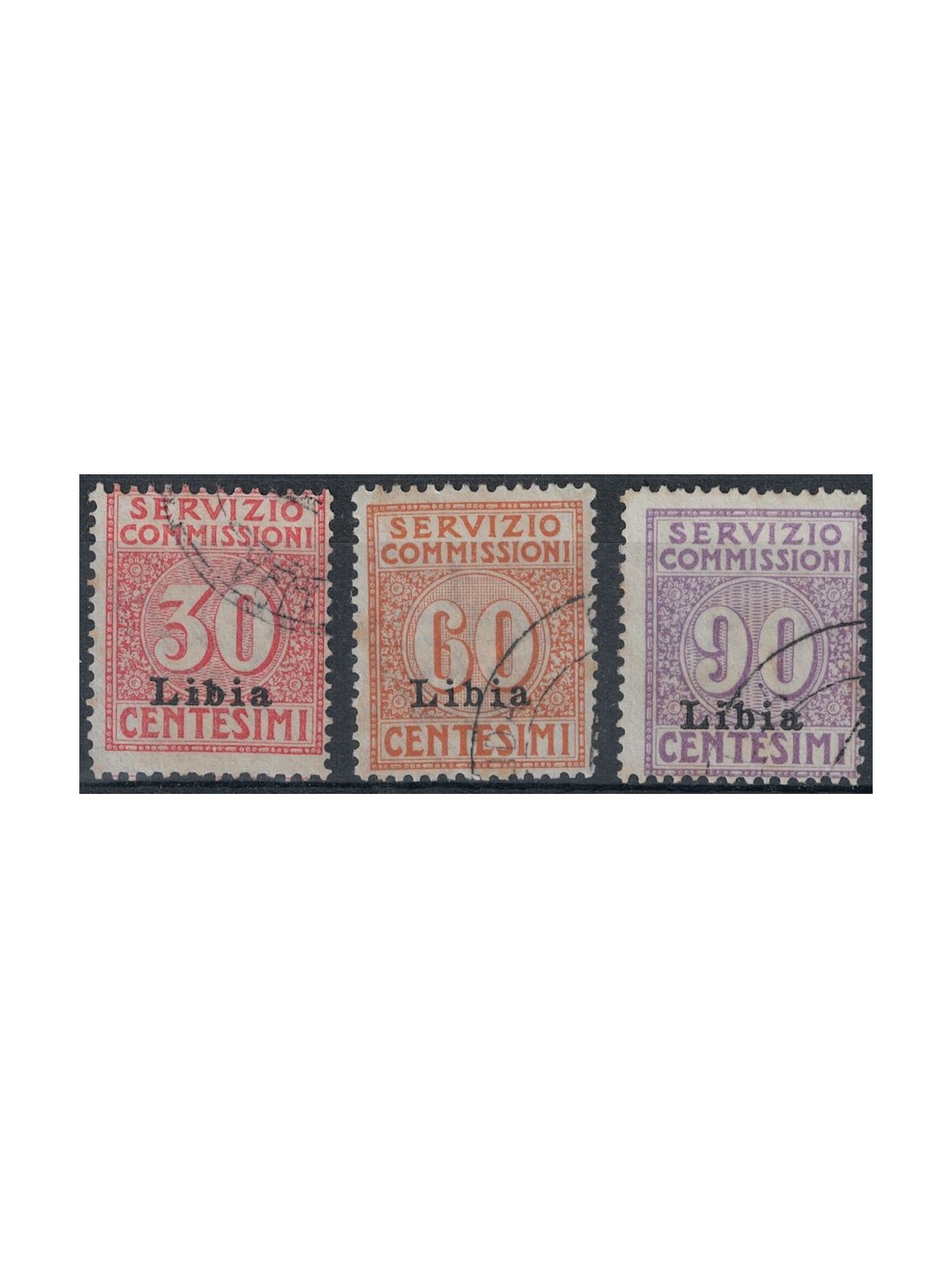 LIBIA 1915 Servizio commissioni 3v us ©