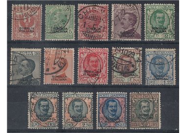 SOMALIA ITALIANA 1926-30 Serie ordinaria 14v us ©