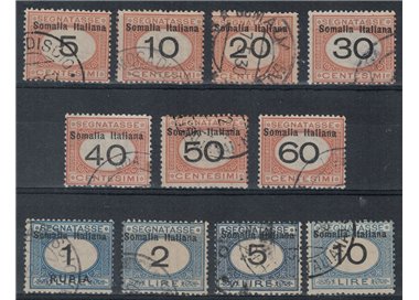 ITALIAN SOMALIA 1926 Postage Due 11v us ©