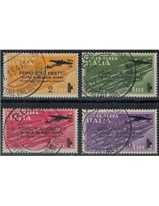 ITALIA REGNO 1934 Posta aerea Roma-Buenos Aires 4v us ©
