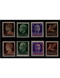 ZANTE (GERMAN OCC.) 1943 Greek Civil Administration 8v MNH** ©