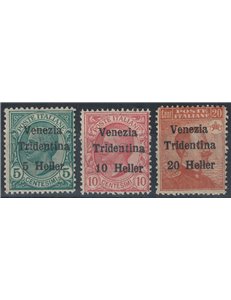TRENTINO 1919 Venezia Tridentina 3v MNH**