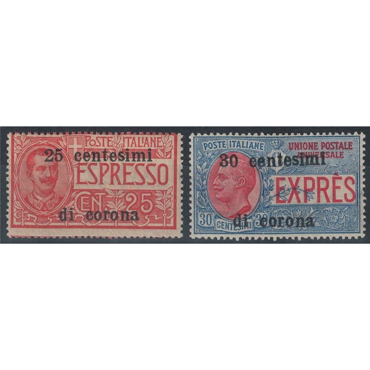 TRENTO AND TRIESTE 1919 Express 2v MNH**