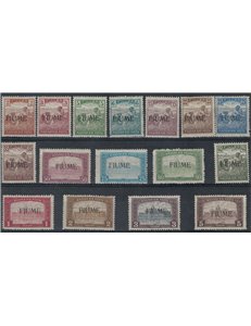 FIUME 1918-19 Mietitori e veduta 16v MNH** ©