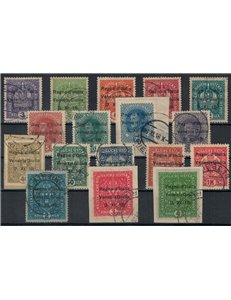 VENEZIA GIULIA 1918 Francobolli austriaci sovrast. 17v us ©