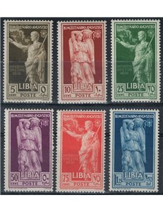 LIBYA 1938 August 6v MNH**