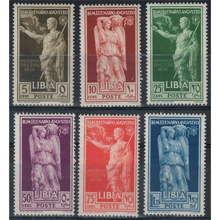 LIBIA 1938 Augusto 6v MNH**