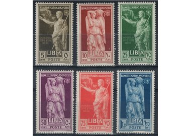 LIBIA 1938 Augusto 6v MNH**