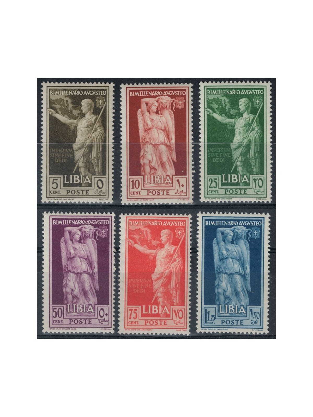 LIBYA 1938 August 6v MNH**