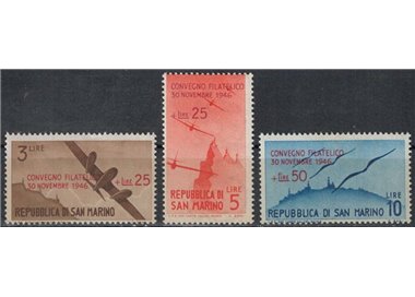 SAN MARINO 1946 Philatelic Conference 3v MNH**
