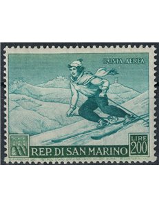 SAN MARINO 1953 Sport, skier MH*