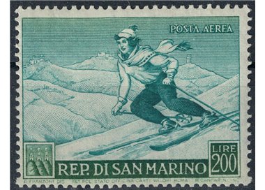 SAN MARINO 1953 Sport, skier MH*