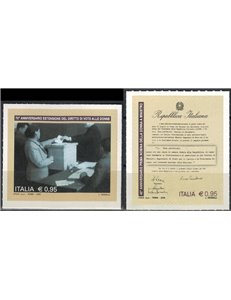 ITALIA 2016 Pari opportunità 2v MNH**