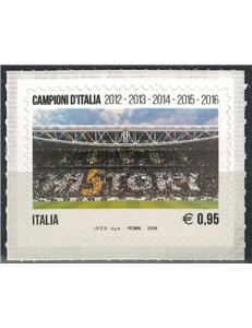 ITALIA 2016 Juventus Campione d'Italia, Hi5tory MNH**