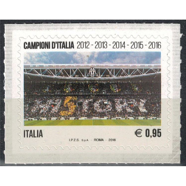 ITALY 2016 Juventus Italian Champion, Hi5tory MNH**