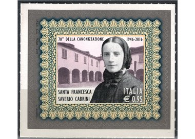 ITALY 2016 Saint Frances Xavier Cabrini MNH**