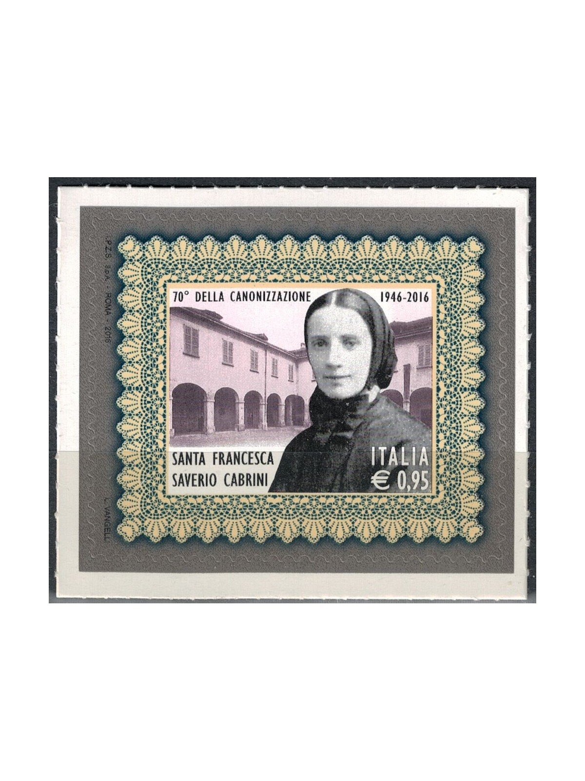 ITALY 2016 Saint Frances Xavier Cabrini MNH**